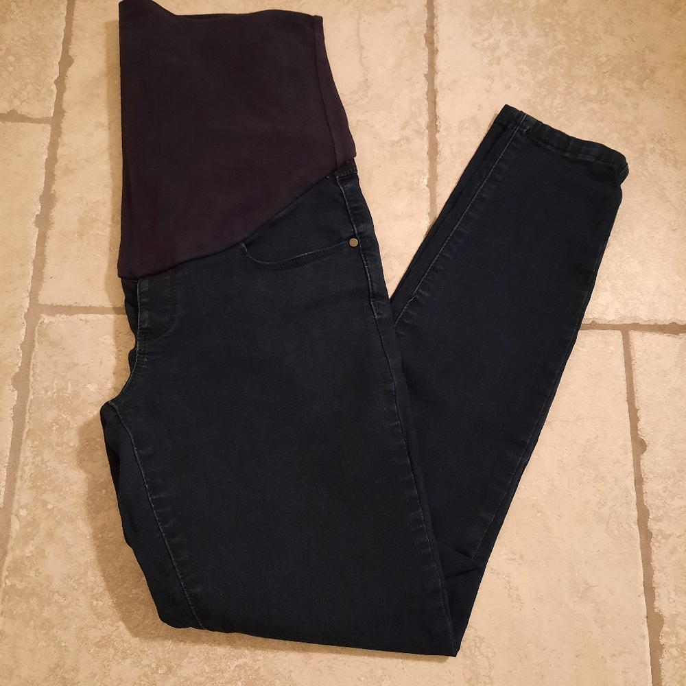 Thyme Maternity Dark Blue Slim Fit Skinny Jeans Size S
